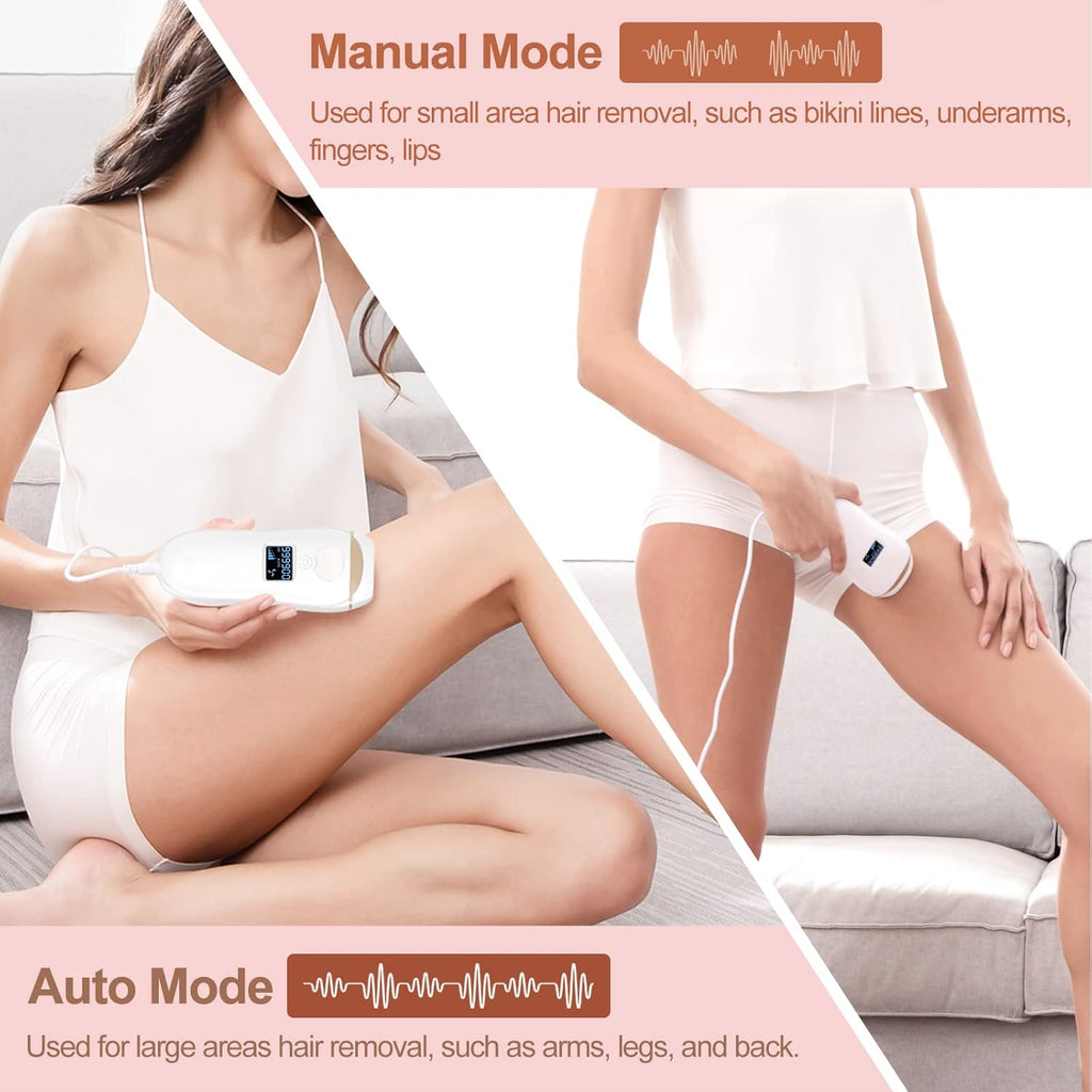 Laser Hair Removal for Women and Men Permanent, IPL Hair Removal Device,  At-Home IPL Machine for Whole Body, Upgraded to 999,900 Flashes