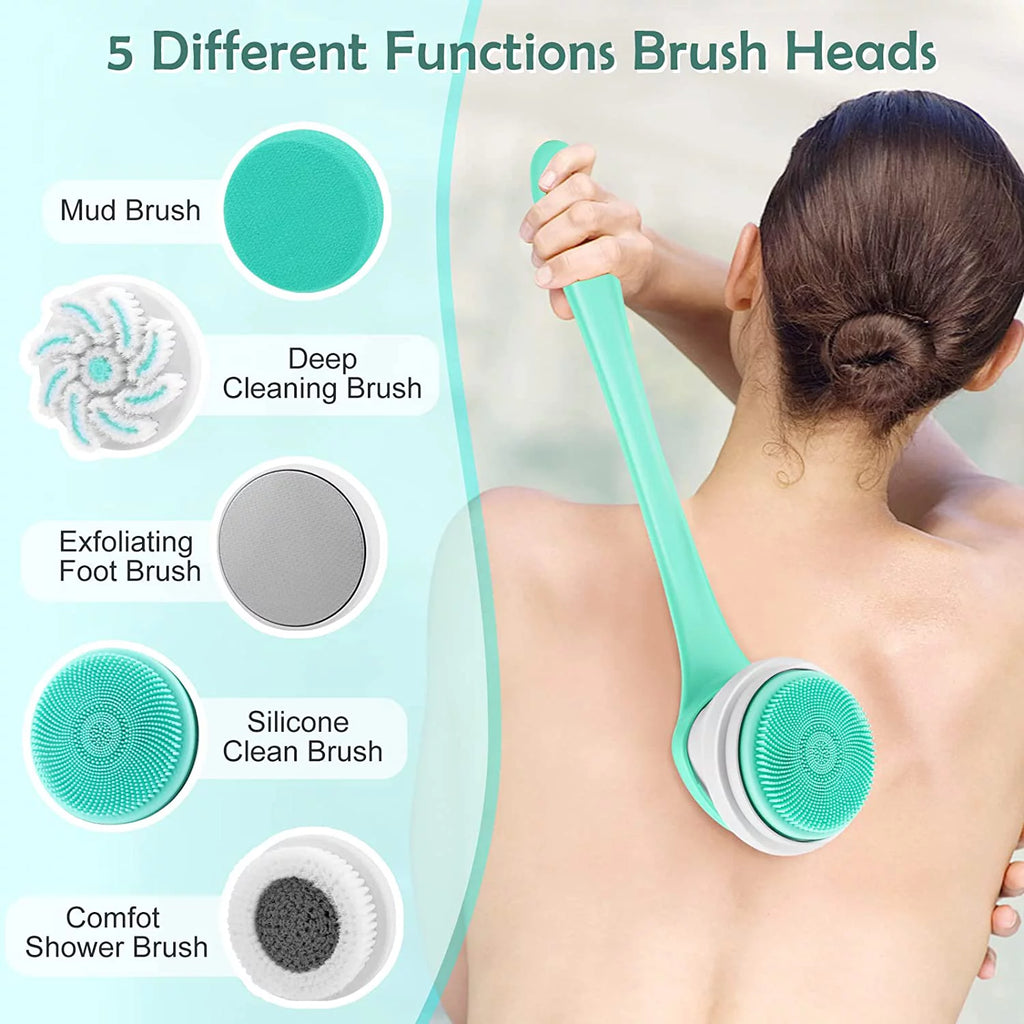 Say goodbye to hard-to-reach itches! 🌟✨ Try our Rechargeable Electric Body Bath Brush with 5 Rotating Heads for the ultimate shower experience! 🚿🛁 #SelfCare #ShowerEssentials
